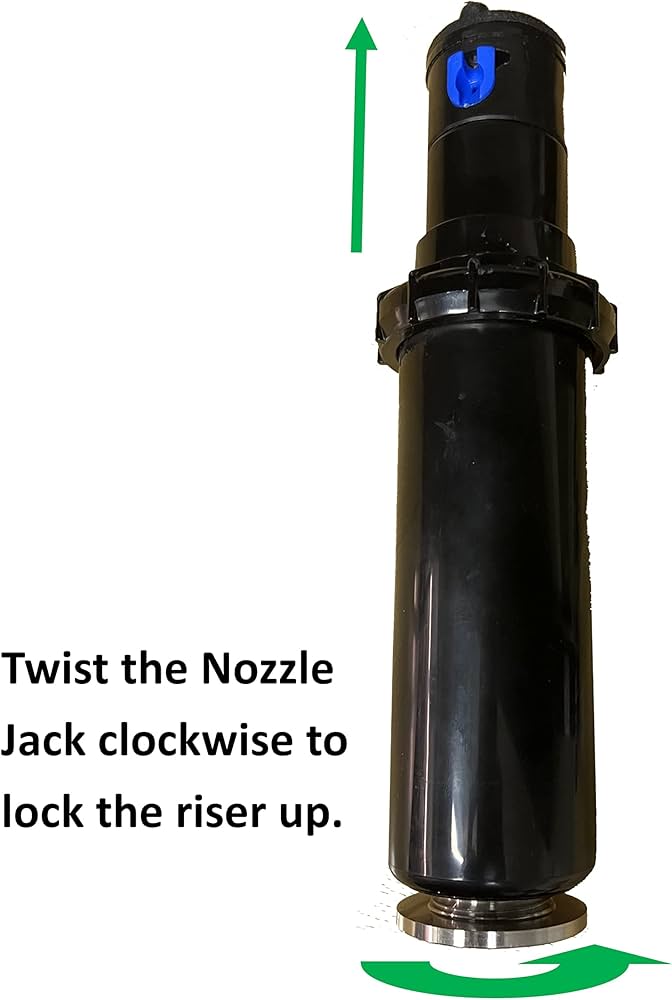 "Pop-up Sprinkler ارتفاع 10 سم بمدى يصل إلى 15.2 متر"