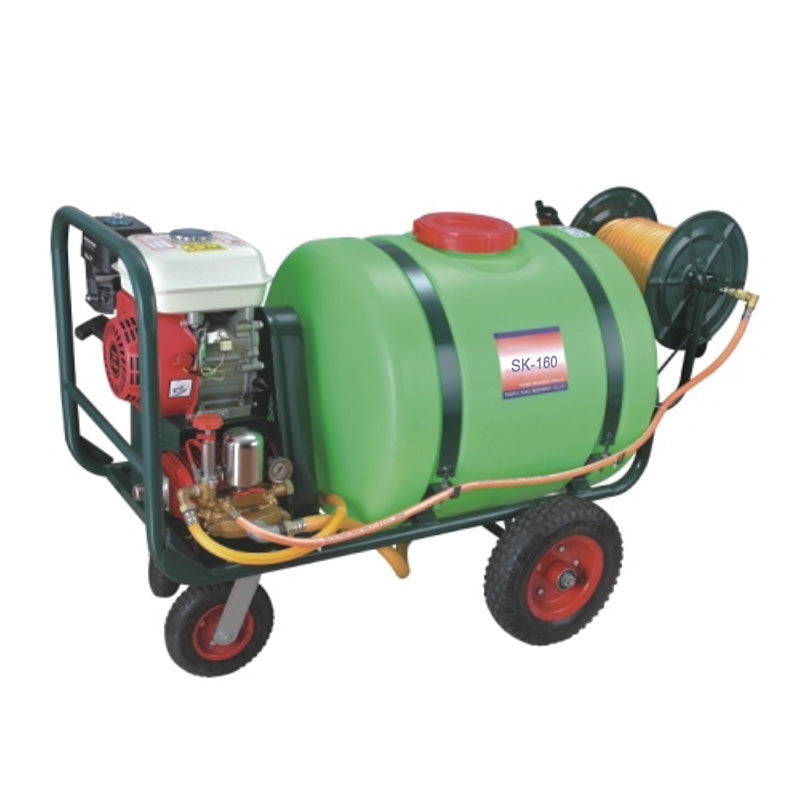 "جهاز رش ضغط عالي سعة ١٢٠ لتر على عجلات"

