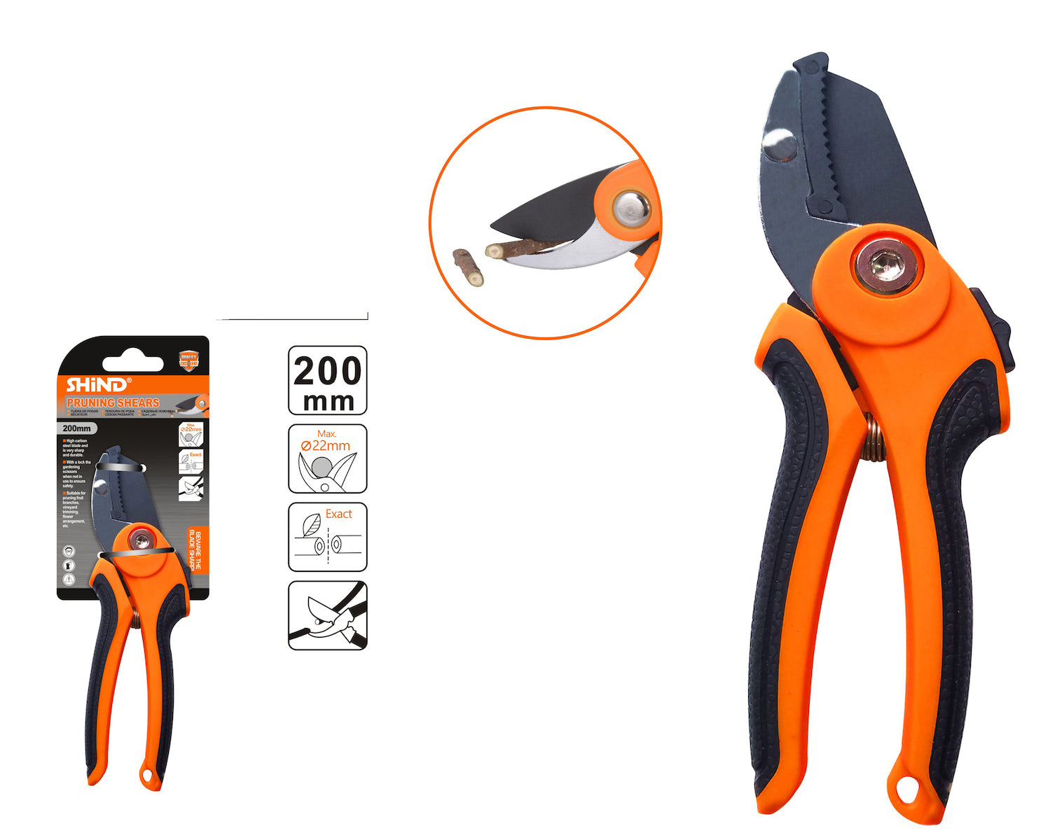 مقص رأس دائري – مقبض بلونين

