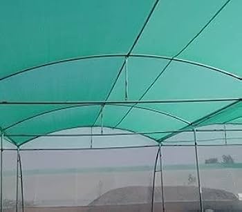 "شبك ظل زراعي لون بيج وأسود مقاوم للأشعة"