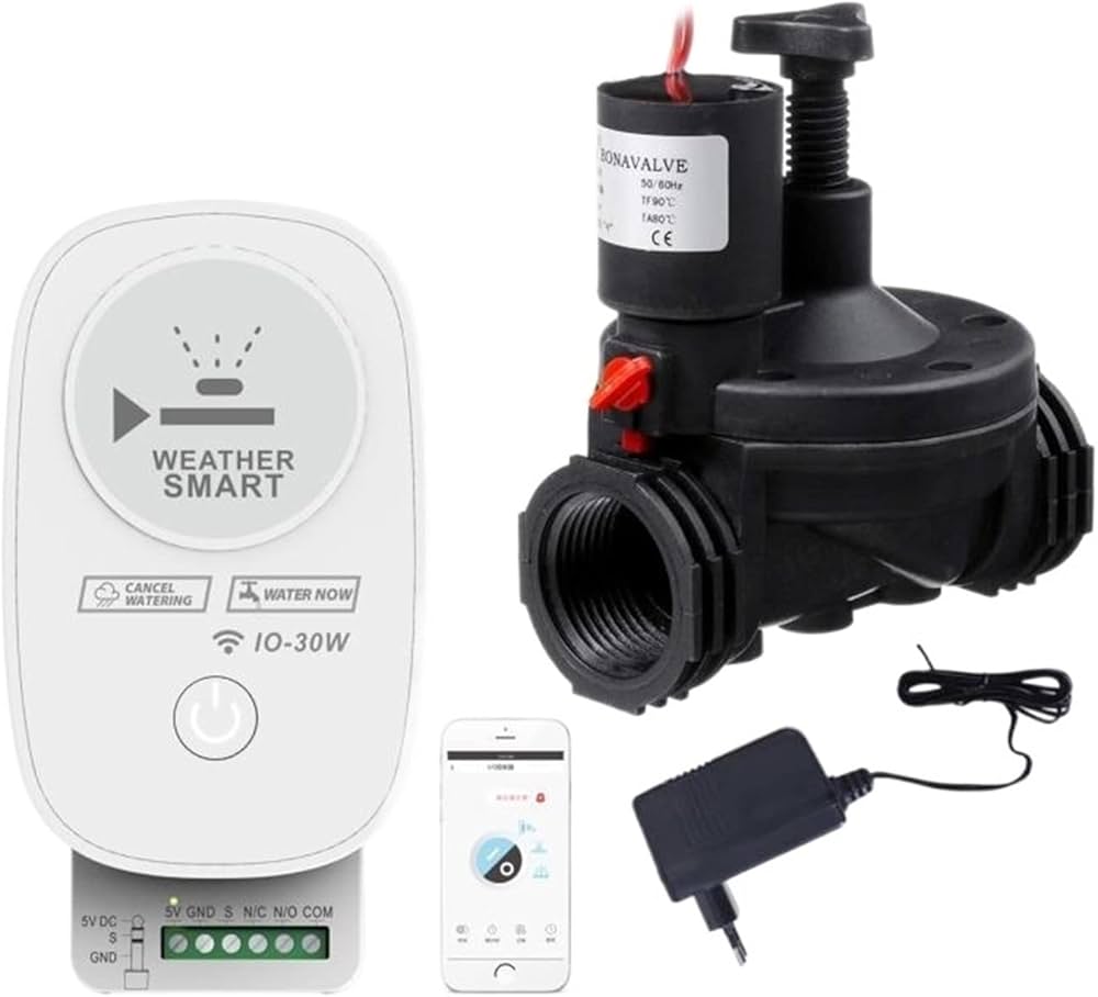 "صمام كهربائي للتحكم بتدفق المياه والمواد السائلة في أنظمة الري والمزارع"