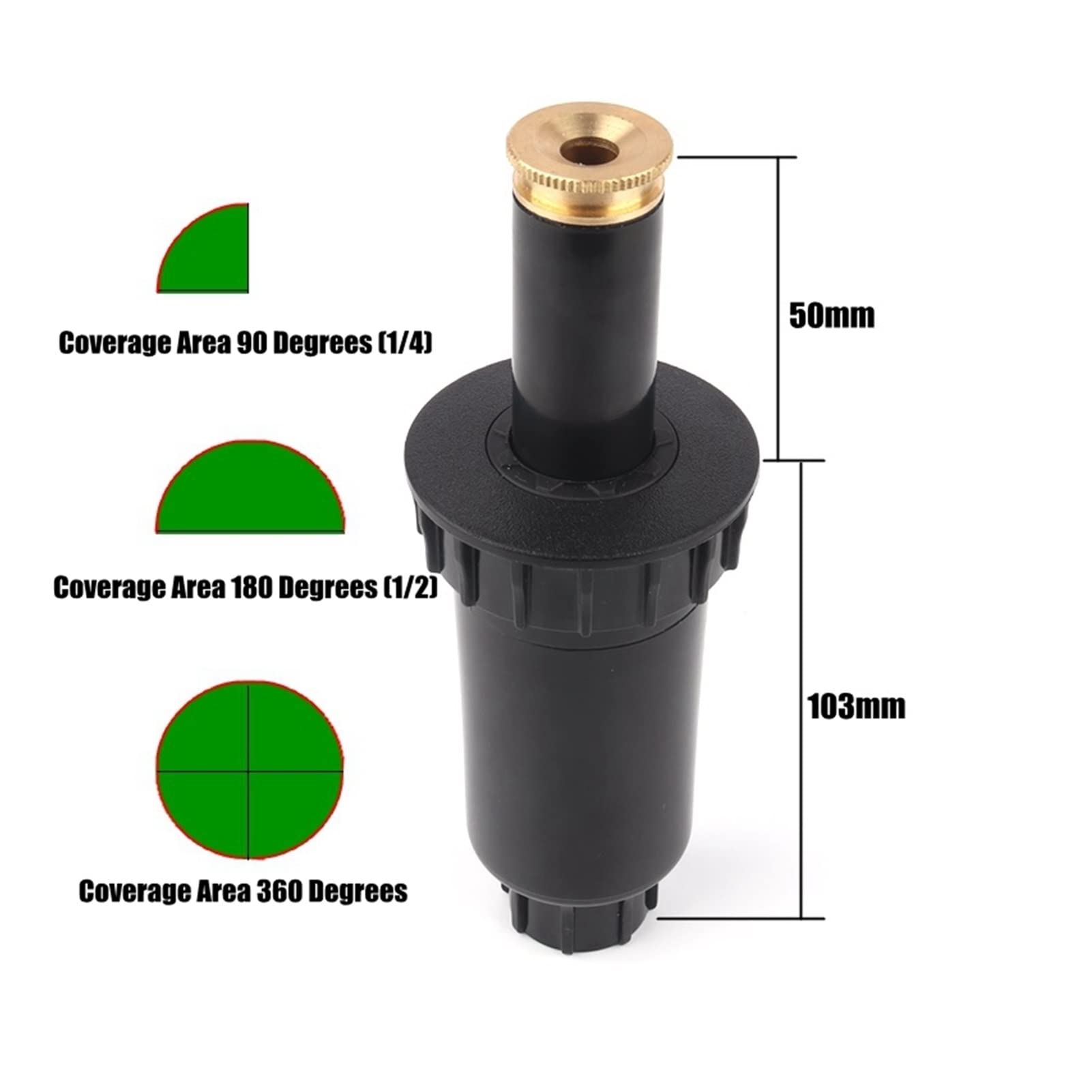 رشاش بوب أب نصف بوصة