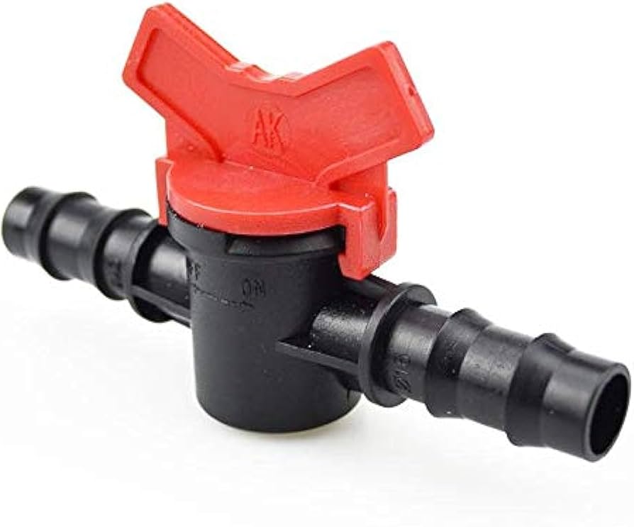 "صمام ري بالتنقيط بلاستيك مقاس ١٦ ملم"