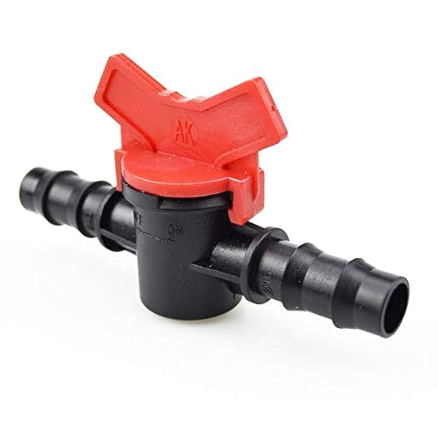 "صمام ري بالتنقيط بلاستيك مقاس ١٦ ملم"