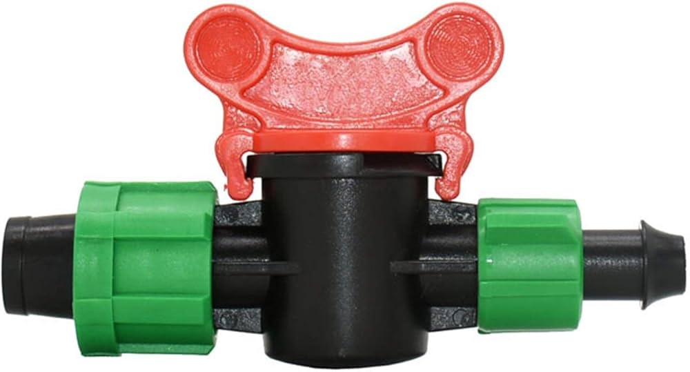 "صمام شريط وأنبوب تنقيط ١٦ ملم"