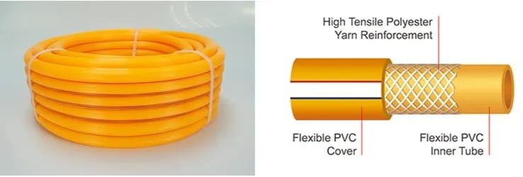 "خرطوم زراعي ٣ طبقات بطول ١٠٠ متر للرش"
