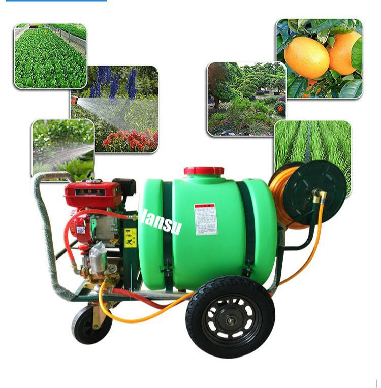 "رشاش ضغط عالي بعربة متحركة سعة ١٦٠ لتر"

