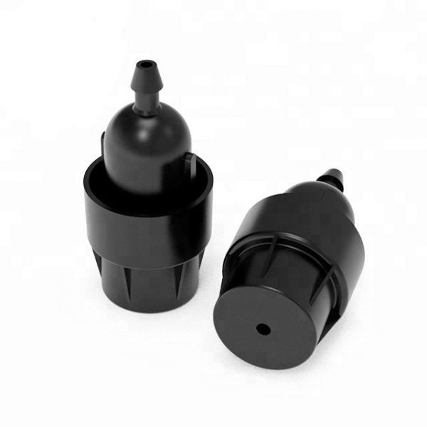 Adjustable drip emitter 0–100 L/H